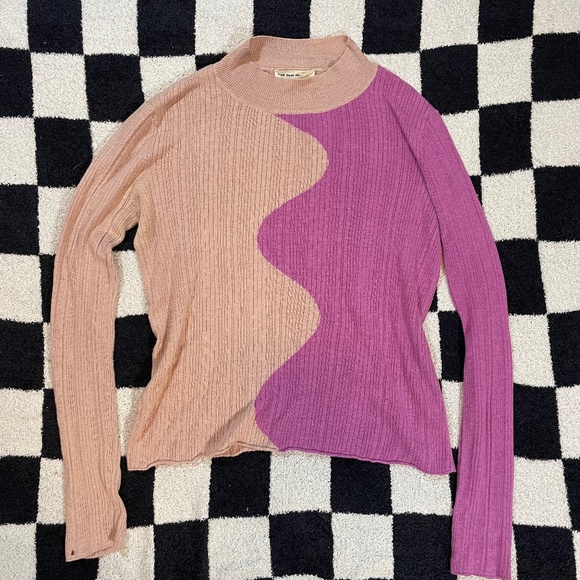 Back Beat Co. Tops - backbeat co hemp organic cotton mock neck long sleeve size medium